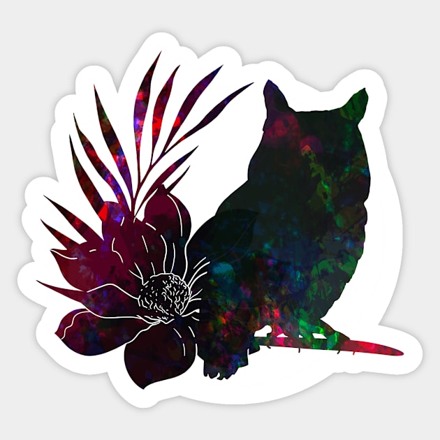 Dream Spirit Owl tie-dye Sticker by Matsurique